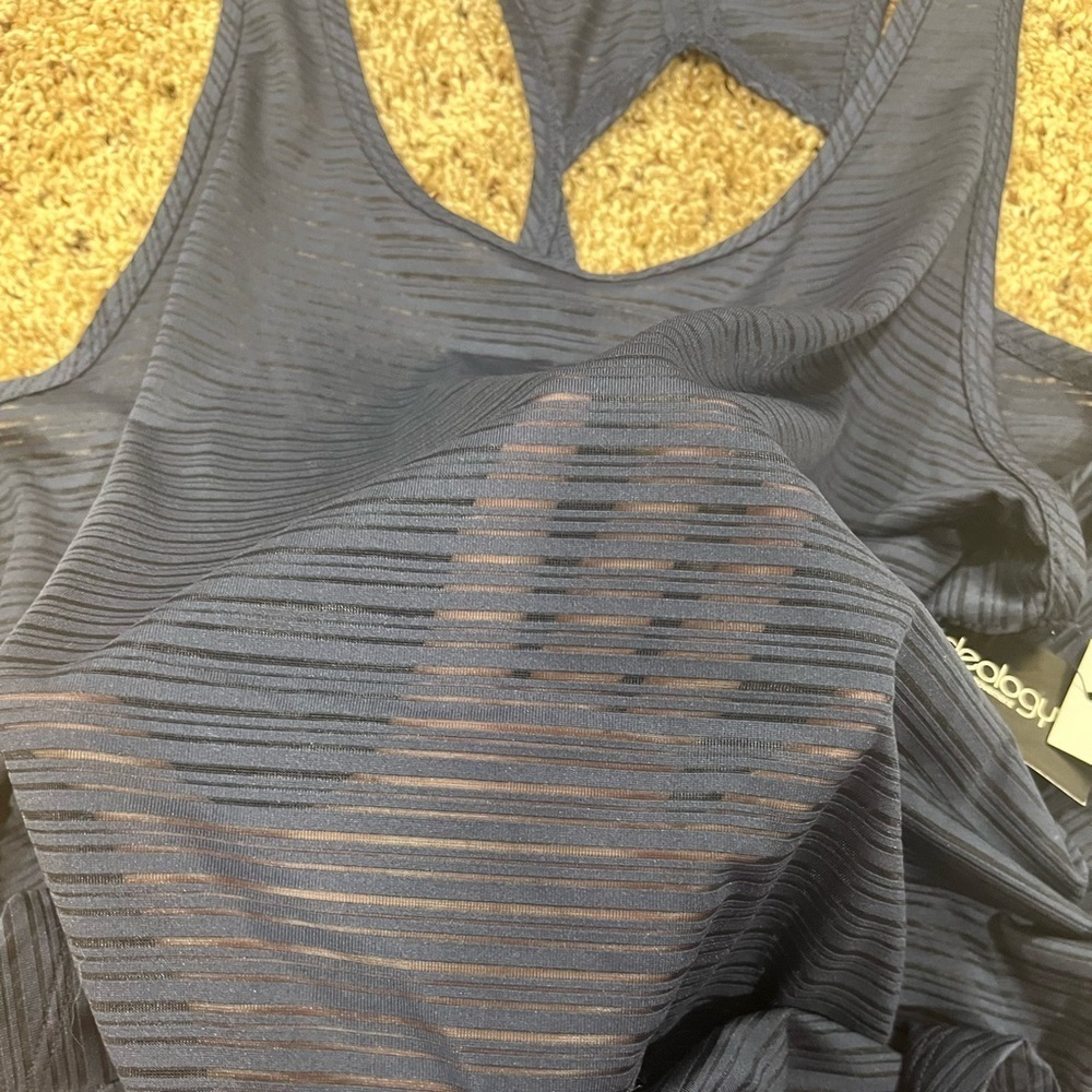 Ideology Striped Mesh Racerback Tank - Picture 3 of 3